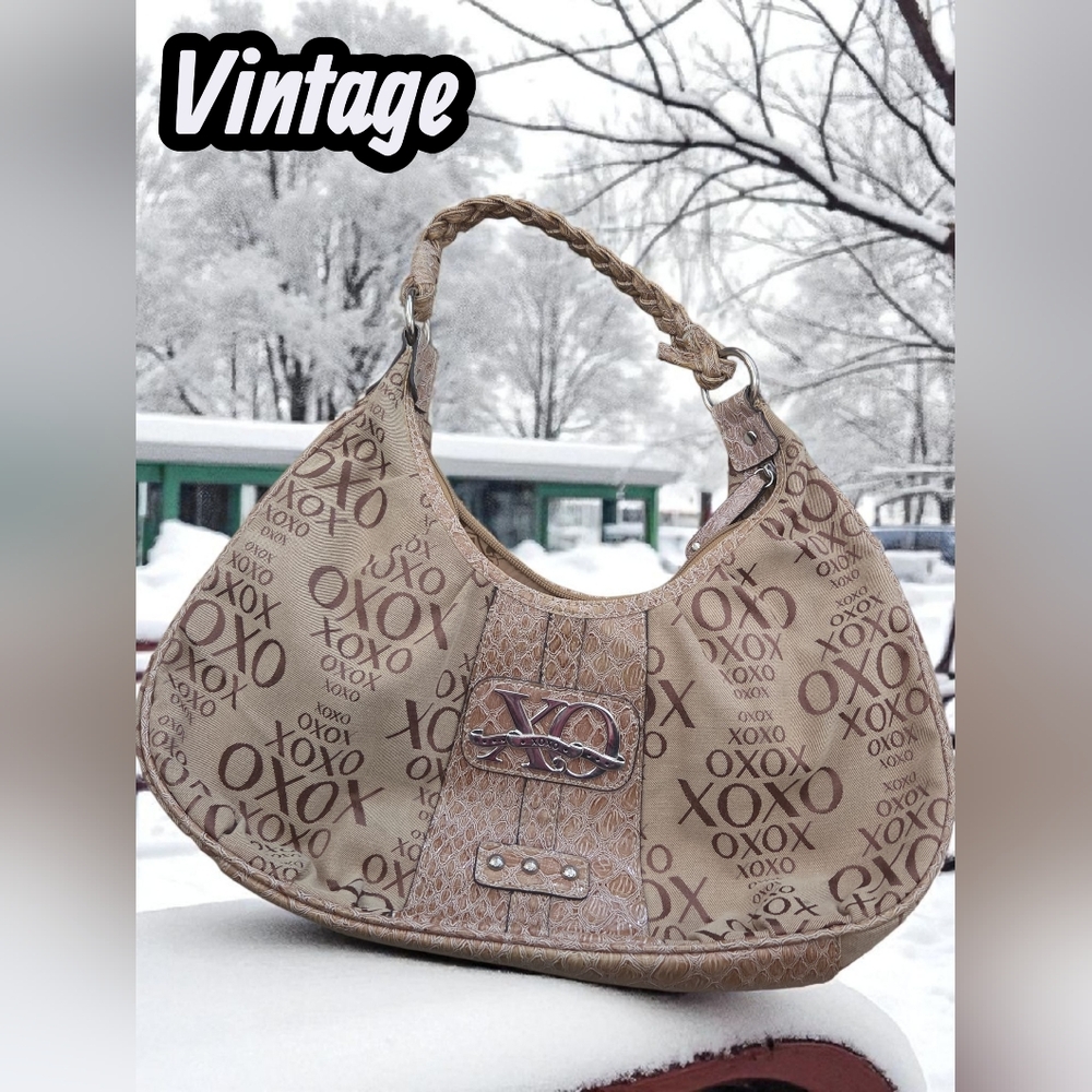Vintage XOXO canvas logo bag purse never used
